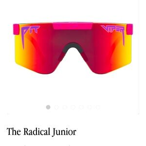 NIB! Pit Viper kids Radical Junior Sunglasses pink with rainbow lens